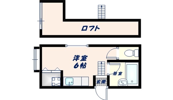 長瀬駅 徒歩10分 2階の物件間取画像